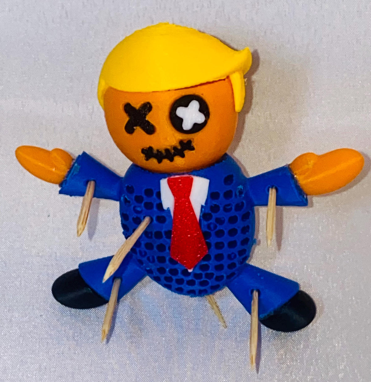 Orange Trump Toothpick Holder- 3D printed – Political Satire Kitchen Decor & Gag Gift