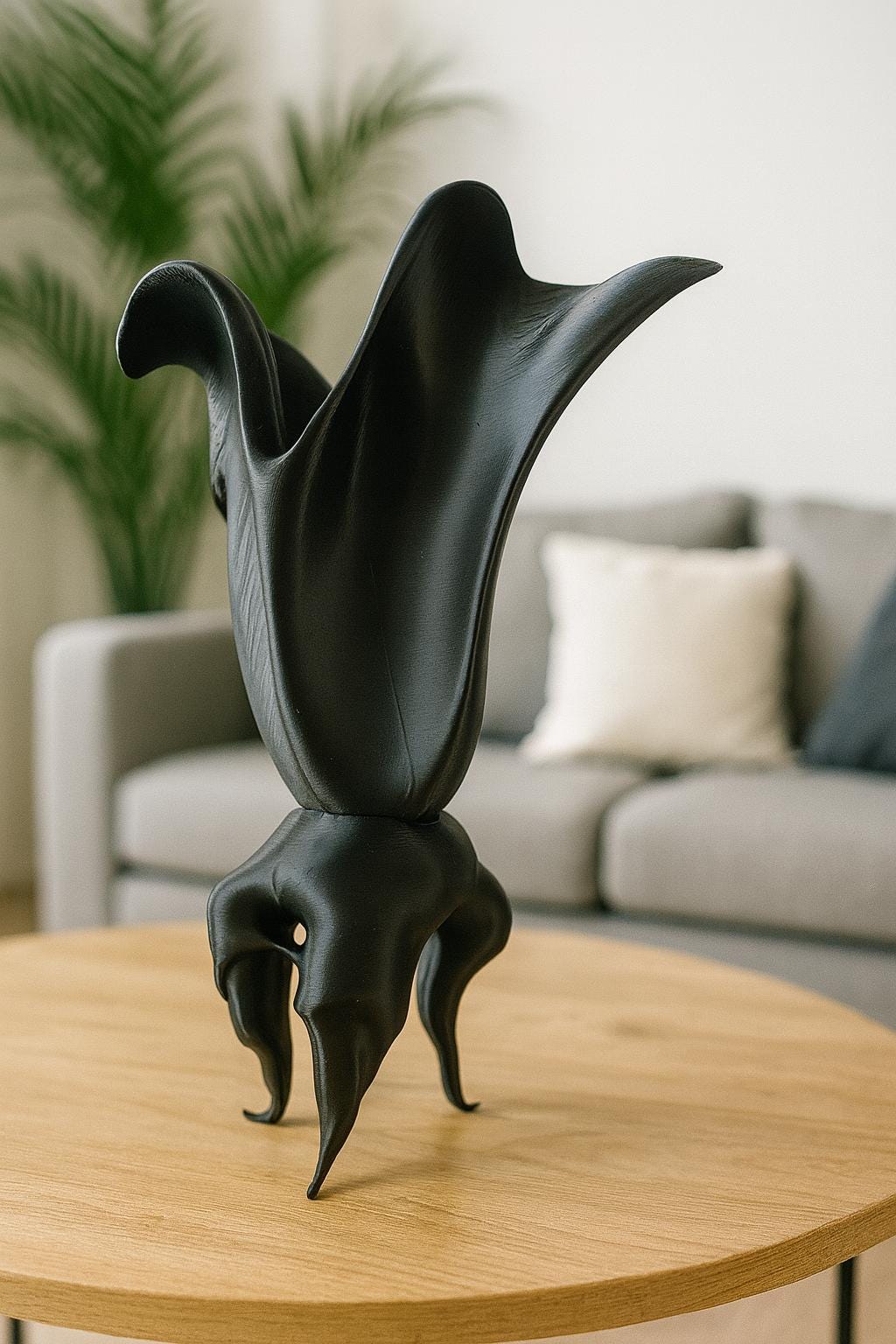 Black rose vase - Flower vase