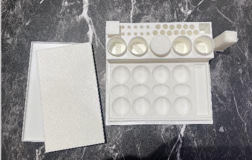 Compact Paint Station Set: All-in-One Painting Organizer