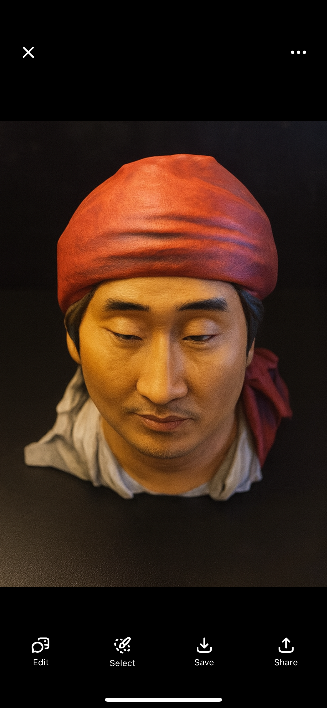 Hand painted custom statue