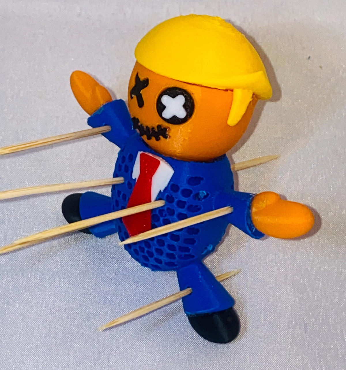 Orange Trump Toothpick Holder- 3D printed – Political Satire Kitchen Decor & Gag Gift