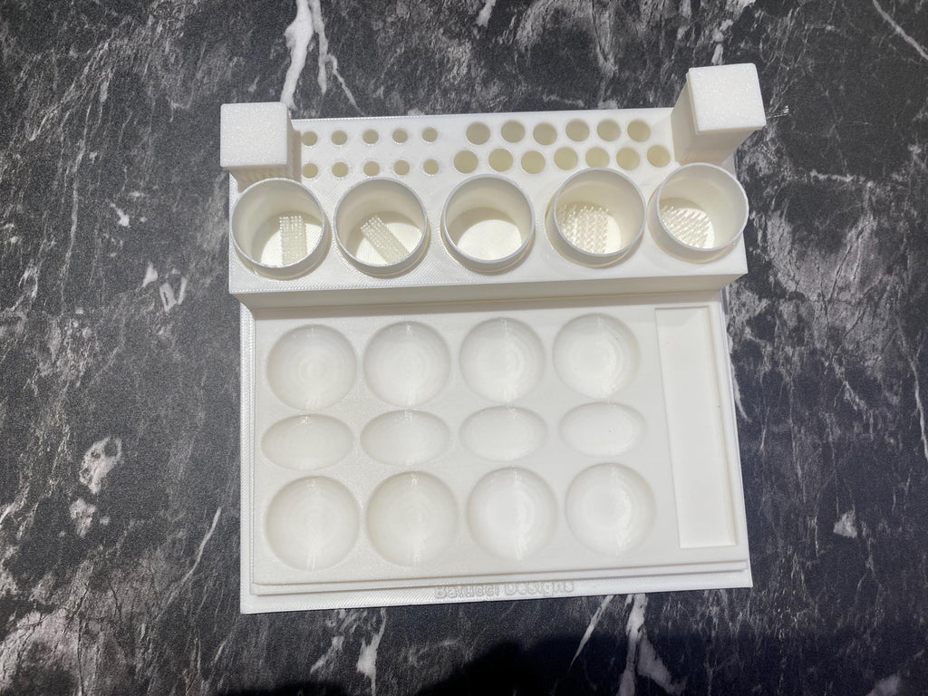 Compact Paint Station Set: All-in-One Painting Organizer