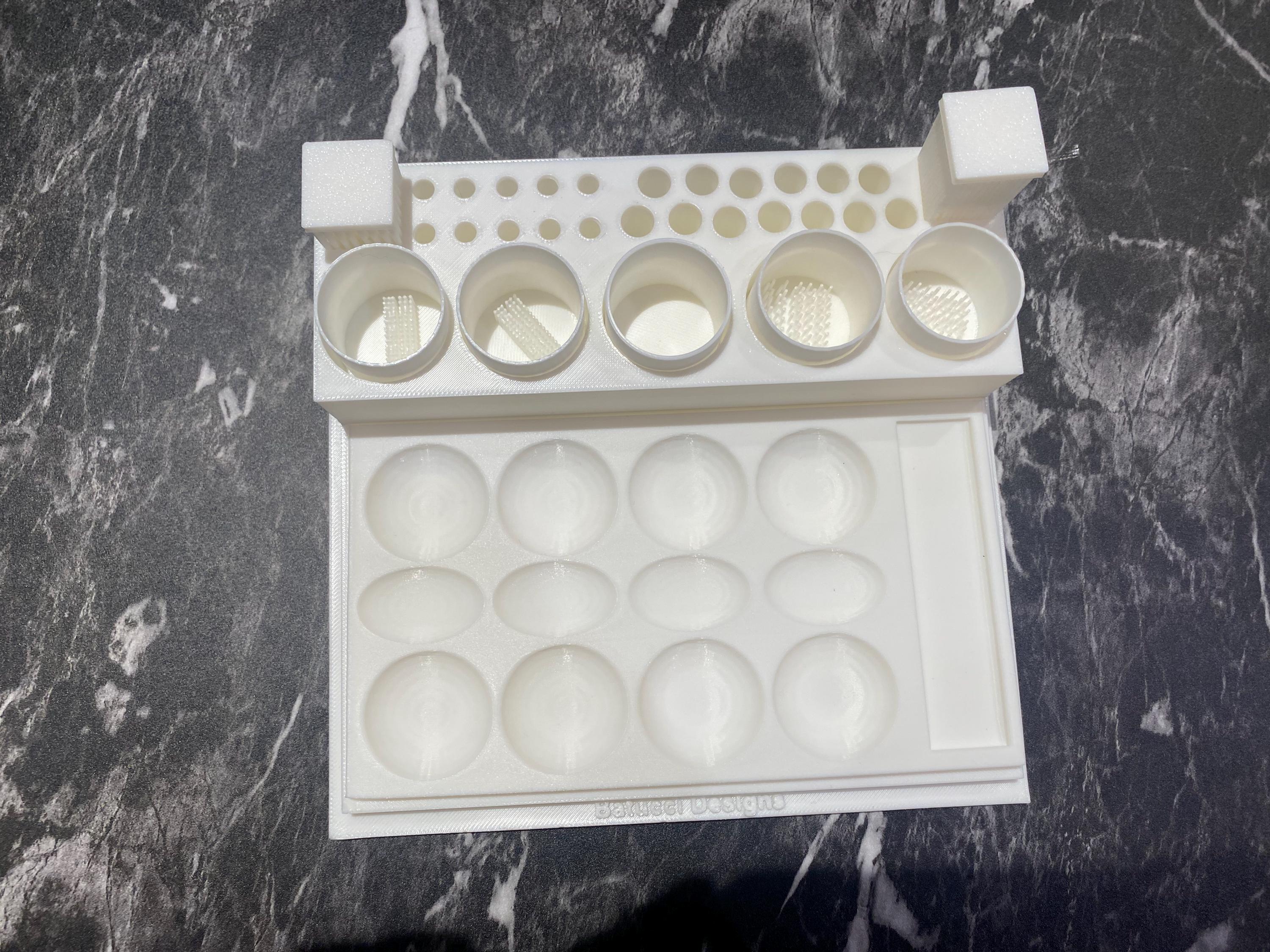 Compact Paint Station Set: All-in-One Painting Organizer