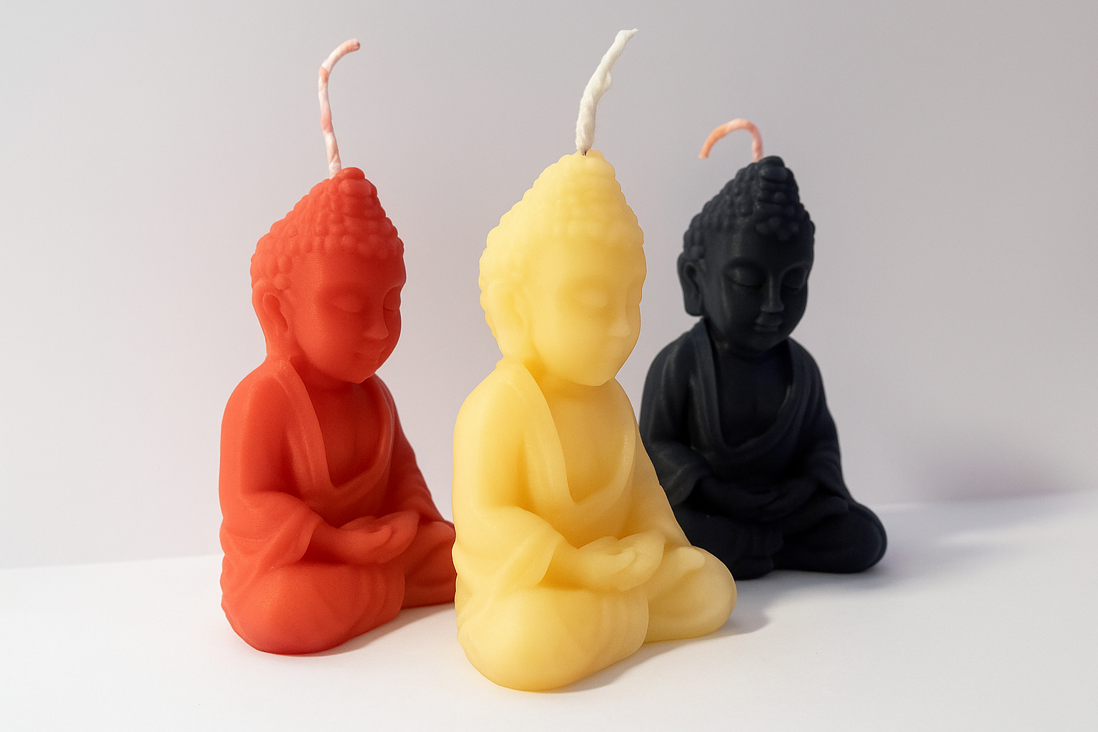 3 pack Buddha candles for relaxation