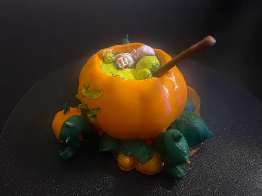 Last war Pumpkin base desktop display (Hand painted)
