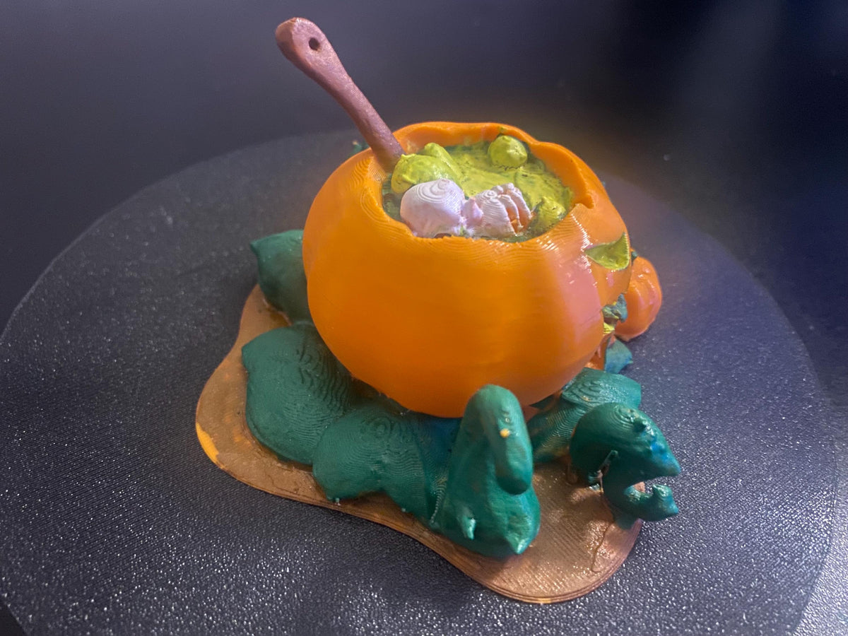 Last war Pumpkin base desktop display (Hand painted)